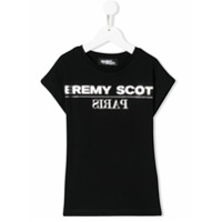Jeremy Scott Junior Camiseta com estampa de logo - Preto