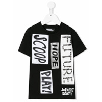 Jeremy Scott Junior Camiseta com estampa de texto - Preto