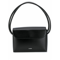 Jil Sander Bolsa redonda com alça de mão dupla - Preto