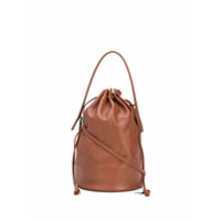 Jil Sander Bolsa tote com cordão de ajuste - Marrom