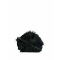 Jil Sander Bolsa transversal Goji com acabamento em pelo - Azul