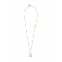 Jil Sander circular pendant necklace - Dourado