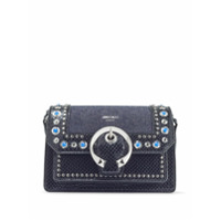 Jimmy Choo Bolsa tiracolo Madeline com aplicação de cristais - Azul