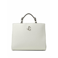 Jimmy Choo Bolsa tote com logo Varenne - Branco