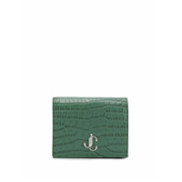 Jimmy Choo Carteira Hanne com efeito pele de crocodilo - Verde