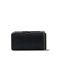 Jimmy Choo Clutch Ellipse com brilho - Preto