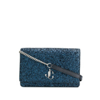 Jimmy Choo Clutch Palace mini com brilho - Azul