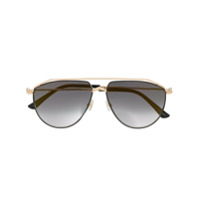 Jimmy Choo Eyewear Óculos de sol aviador Lexs - Dourado