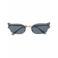 Jimmy Choo Eyewear Óculos de sol gatinho - Preto