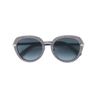 Jimmy Choo Eyewear Óculos de sol 'Mori' com tachas - Cinza