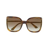 Jimmy Choo Eyewear Óculos de sol oversized Tilda - Marrom