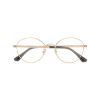Jimmy Choo Eyewear oval frame glasses - Dourado
