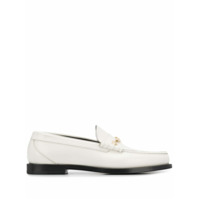 Jimmy Choo Mocassim Mocca com corrente e estrela - Branco