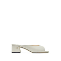 Jimmy Choo Mule Jynx com abertura frontal e salto 45mm - Branco