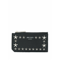 Jimmy Choo Porta-cartões com tachas e estrelas - Preto