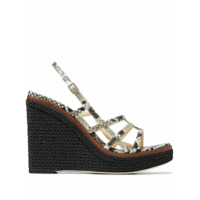 Jimmy Choo Sandália Ariela com plataforma 100mm - Neutro