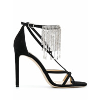 Jimmy Choo Sandália Bijou com salto 100mm - Preto