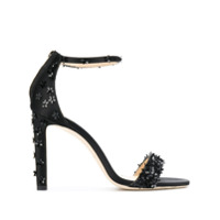 Jimmy Choo SandÃ¡lia Deia com aplicaÃ§Ãµes e salto 100mm - Preto