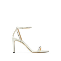 Jimmy Choo Sandália Minny com tachas e salto 85mm - Branco