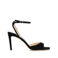 Jimmy Choo Sandália Mori de camurça com salto 85mm - Preto