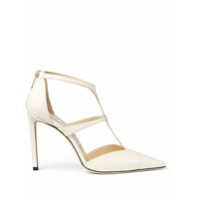 Jimmy Choo Sapato bico fino Saoni com salto 100mm - Branco