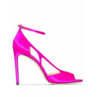 Jimmy Choo Sapato Liu de cetim com salto 100mm - Rosa