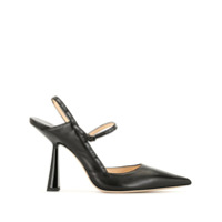 Jimmy Choo Sapato Ray com fechamento posterior e salto 100mm - Preto