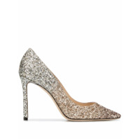 Jimmy Choo Scarpin Romy com brilho - Dourado