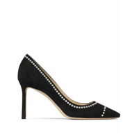 Jimmy Choo Scarpin Romy com tachas e salto 85mm - Preto