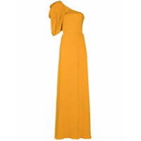 Johanna Ortiz Vestido longo Shimmering Blush com ombro único - Amarelo