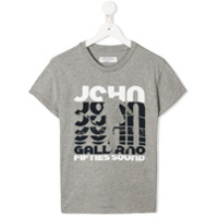 John Galliano Kids Camiseta com estampa de logo - Cinza