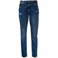 John Richmond Calça jeans slim com cintura alta - Azul