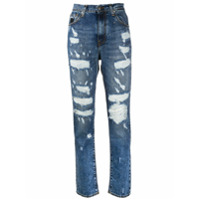 John Richmond Calça jeans slim com cintura alta - BLUE