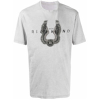 John Richmond Camiseta com logo de contas - GREY