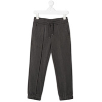 John Richmond Junior Calça com stretch e ajuste no cós - Cinza