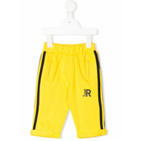 John Richmond Junior Calça esportiva com estampa de logo - Amarelo