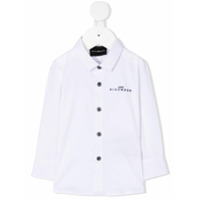 John Richmond Junior Camisa mangas longas com logo bordado - Branco