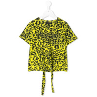 John Richmond Junior Camiseta com estampa de leopardo - Amarelo