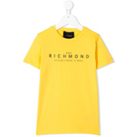 John Richmond Junior Camiseta com estampa de logo - Amarelo