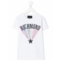 John Richmond Junior Camiseta com estampa de logo - Branco