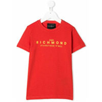 John Richmond Junior Camiseta com estampa de logo - Vermelho