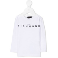 John Richmond Junior Camiseta decote careca com estampa de logo - Branco