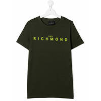 John Richmond Junior Camiseta decote careca com estampa de logo - Verde