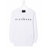John Richmond Junior logo print sweatshirt - Branco