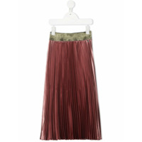 John Richmond Junior metallic pleated skirt - Rosa
