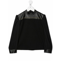 John Richmond Junior Moletom com recortes - Preto