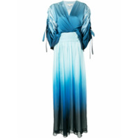 Jonathan Simkhai Vestido longo com recorte degradê - Azul