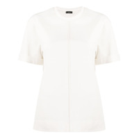 Joseph Camiseta de algodão com costura vertical - Branco