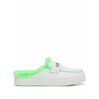 Joshua Sanders Mule com acabamento de pelos - Branco