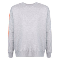 Julien David contrast stripe sweatshirt - Cinza